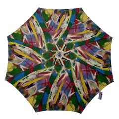 Abstract Art Art Artwork Colorful Hook Handle Umbrellas (large)