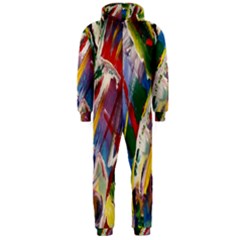 Abstract Art Art Artwork Colorful Hooded Jumpsuit (men) 