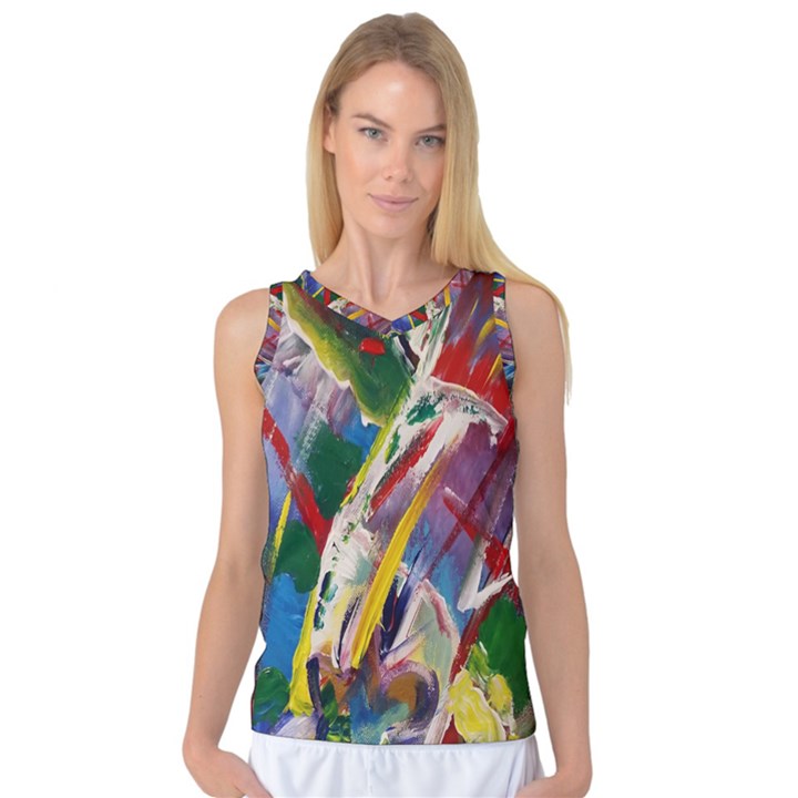 Abstract Art Art Artwork Colorful Women s Basketball Tank Top