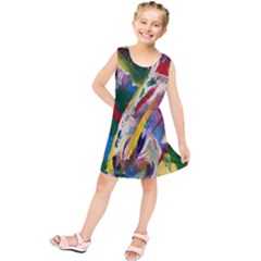 Abstract Art Art Artwork Colorful Kids  Tunic Dress