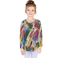 Abstract Art Art Artwork Colorful Kids  Long Sleeve Tee