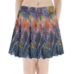 Abstract Digital Art Pleated Mini Skirt