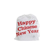 Happy Chinese New Year Design Drawstring Pouches (small)  by dflcprints