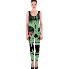 Zombie Face Vector Clipart Onepiece Catsuit