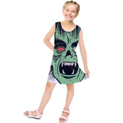 Zombie Face Vector Clipart Kids  Tunic Dress