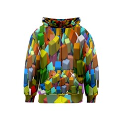 Cubes Assorted Random Toys Kids  Zipper Hoodie