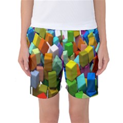 Cubes Assorted Random Toys Women s Basketball Shorts