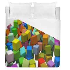 Cubes Assorted Random Toys Duvet Cover (queen Size) by Nexatart