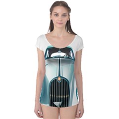 Oldtimer Car Vintage Automobile Boyleg Leotard  by Nexatart