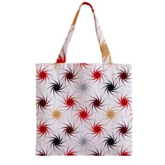 Pearly Pattern Zipper Grocery Tote Bag