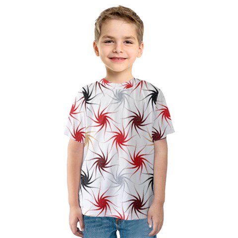 Pearly Pattern Kids  Sport Mesh Tee by Nexatart