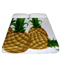 Pineapples Tropical Fruits Foods Fitted Sheet (california King Size)