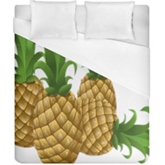 Pineapples Tropical Fruits Foods Duvet Cover (california King Size)