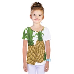 Pineapples Tropical Fruits Foods Kids  One Piece Tee