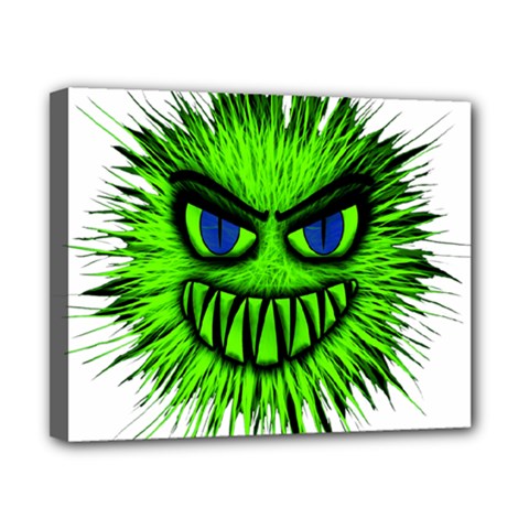 Monster Green Evil Common Canvas 10  X 8  by Nexatart