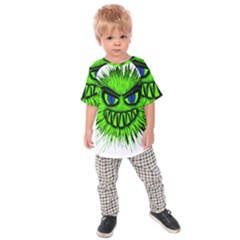 Monster Green Evil Common Kids  Raglan Tee