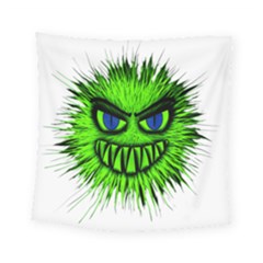 Monster Green Evil Common Square Tapestry (small)