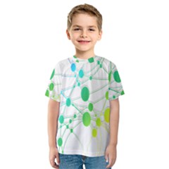 Network Connection Structure Knot Kids  Sport Mesh Tee