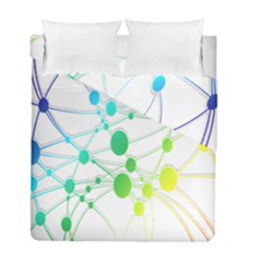 Network Connection Structure Knot Duvet Cover Double Side (full/ Double Size)