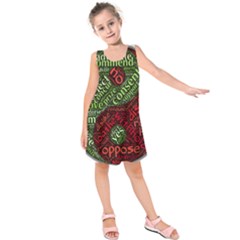 Tao Duality Binary Opposites Kids  Sleeveless Dress by Nexatart