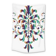 Damask Decorative Ornamental Small Tapestry by Nexatart