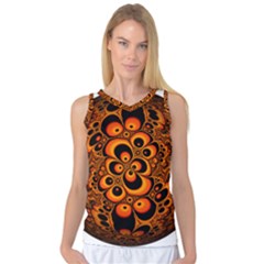 Fractals Ball About Abstract Women s Basketball Tank Top