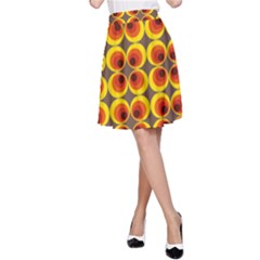 Seventies Hippie Psychedelic Circle A-line Skirt