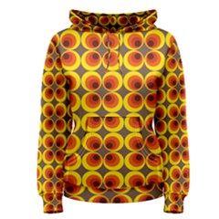 Seventies Hippie Psychedelic Circle Women s Pullover Hoodie