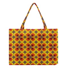 Seventies Hippie Psychedelic Circle Medium Tote Bag