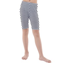 Diamond Black White Shape Abstract Kids  Mid Length Swim Shorts by Nexatart