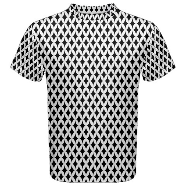 Diamond Black White Shape Abstract Men s Cotton Tee