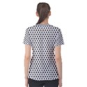 Diamond Black White Shape Abstract Women s Cotton Tee View2