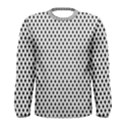 Diamond Black White Shape Abstract Men s Long Sleeve Tee View1