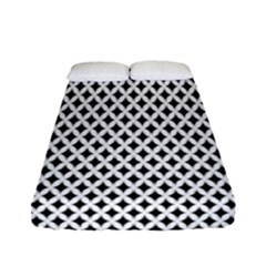 Diamond Black White Shape Abstract Fitted Sheet (full/ Double Size)