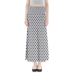 Diamond Black White Shape Abstract Maxi Skirts by Nexatart