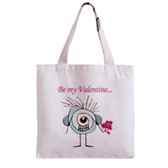 Valentine Day Poster Zipper Grocery Tote Bag by dflcprints