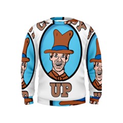 Cowboy Up Kids  Sweatshirt by EricsDesignz