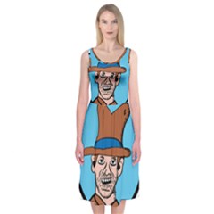 Cowboy Up Midi Sleeveless Dress