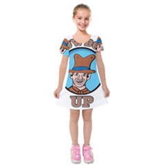 Cowboy Up Kids  Short Sleeve Velvet Dress