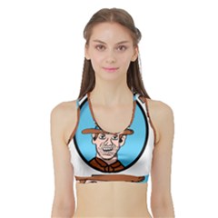 Cowboy Up Sports Bra With Border