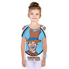 Cowboy Up Kids  One Piece Tee