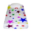 Stars Pattern Background Colorful Red Blue Pink Fitted Sheet (Single Size) View1