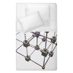 Grid Construction Structure Metal Duvet Cover (single Size)