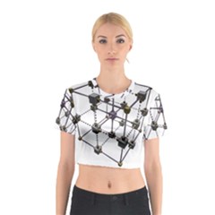 Grid Construction Structure Metal Cotton Crop Top by Nexatart