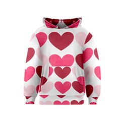 Valentine S Day Hearts Kids  Pullover Hoodie