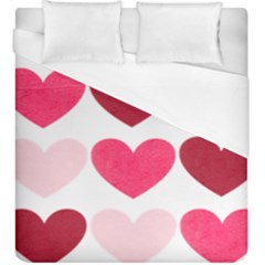 Valentine S Day Hearts Duvet Cover (king Size)