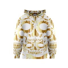 Sugar Skull Bones Calavera Ornate Kids  Zipper Hoodie by Nexatart