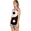 Yin Yang Eastern Asian Philosophy Sleeveless Bodycon Dress View2