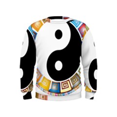 Yin Yang Eastern Asian Philosophy Kids  Sweatshirt by Nexatart