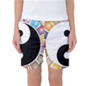 Yin Yang Eastern Asian Philosophy Women s Basketball Shorts View1